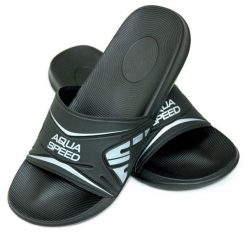 Klapki basenowe męskie Aqua Speed Dakota. Czarne klapki męskie Aqua-Speed, z materiału. Za 64.99 zł.