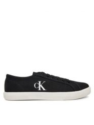 Calvin Klein Jeans Tenisówki Ess Vulc Low Cv Mg Wn YW0YW01762 Czarny. Białe trampki i tenisówki damskie Calvin Klein Jeans, bez wzorów, z jeansu, bez zapięcia. Za 209.99 zł.