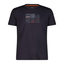 T-shirt z wiskozy CMP. Brązowe t-shirty męskie CMP, l, bez wzorów, z materiału, bez kołnierzyka. Za 206.30 zł.