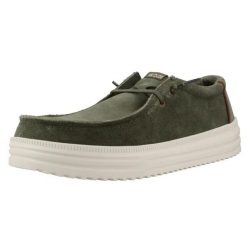 Buty HEY DUDE HD45845 REV SUEDE Zielony. Zielone trekkingi męskie Hey dude, na fitness i siłownię. Za 360.99 zł.
