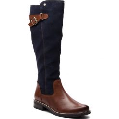 Oficerki CAPRICE - 9-25523-21 Cognac Multi 388. Brązowe kozaki damskie Caprice, z materiału. Za 549.90 zł.