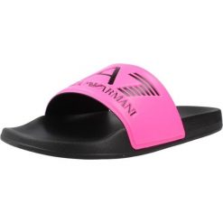 Sandały EA7 SCARPE BEACHWEAR Rose. Czerwone klapki damskie EA7, bez wzorów, z syntetyku, bez obcasa, bez zapięcia. Za 193.52 zł.