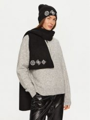 Guess Czapka AW5177 POL01 Czarny. Czarne czapki i kapelusze damskie Guess, na zimę, z aplikacjami. Za 119.99 zł.