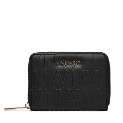 Portfel Nine West. Czarne portfele damskie Nine West, bez wzorów. Za 69.99 zł.