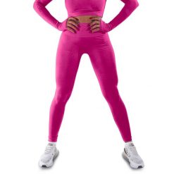 Techniczne legginsy z efektem push-up i idealną sylwetką. Czerwone legginsy damskie R-EVENGE, s, bez wzorów, z elastanu, na fitness i siłownię. Za 285.90 zł.
