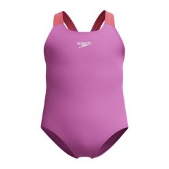 Strój kąpielowy jednoczęściowy dla dziewczynek Speedo Learn To Swim. Fioletowe stroje kąpielowe dla dziewczynek Speedo, bez wzorów. Za 144.97 zł.