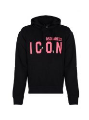Dsquared2 Bluza "Icon Hoodie" | S79GU0102 S25516 | Mężczyzna | Czarny. Czarne bluzy męskie Dsquared2, l, bez wzorów, z bawełny, z kapturem. W wyprzedaży za 1,299.00 zł.