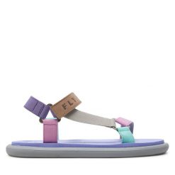 Sandały Fly London. Szare sandały damskie Fly London, bez wzorów, bez obcasa, na płaskiej podeszwie, bez zapięcia. Za 489.99 zł.