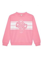 Guess Bluza J5YQ01 KA6R4 Różowy Regular Fit. Czerwone bluzy dla dziewczynek Guess, z aplikacjami, z bawełny, bez ramiączek, bez kaptura. Za 139.99 zł.