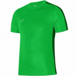 Męska Koszulka Academy 23 SS DriFIT. Zielone koszulki sportowe męskie Nike, m, bez wzorów, bez kołnierzyka, bez ramiączek, trekkingowe. Za 138.99 zł.
