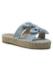 DeeZee Espadryle WS19354-12 Niebieski. Niebieskie espadryle damskie DeeZee, bez wzorów, z materiału, bez obcasa, bez zapięcia. Za 54.99 zł.