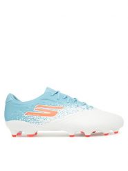 Skechers Buty do piłki nożnej Gold Fg 252015 WTQP Biały. Białe buty sportowe męskie Skechers, ze skóry, bez zapięcia. Za 269.99 zł.