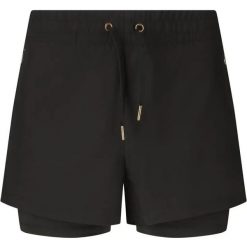 Damskie szorty 2 w 1 Athlecia Timmie V3. Czarne szorty sportowe damskie Athlecia, l, bez wzorów, z materiału, sportowe, do biegania. Za 175.50 zł.