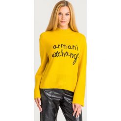 GOLF ARMANI EXCHANGE. Pomarańczowe swetry damskie Armani Exchange, l, bez wzorów, z dzianiny, bez kołnierzyka, bez ramiączek, bez kaptura. Za 509.00 zł.