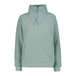 Kobieca bluza półzipowana CMP. Zielone bluzy damskie CMP, na zimę, bez wzorów, bez kaptura. Za 348.00 zł.