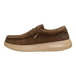HeyDude Męskie Mokasyny Wally Comf Suede. Brązowe mokasyny męskie Hey dude, z materiału. Za 329.00 zł.