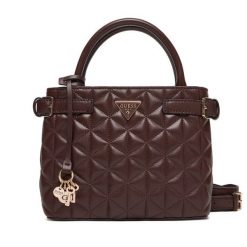 Torebka Guess. Brązowe torebki do ręki damskie Guess, z aplikacjami, bez dodatków. Za 589.99 zł.
