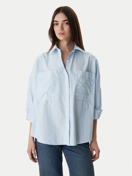 HUGO Koszula Edafnena 50553358 Kolorowy Regular Fit. Bluzki damskie Hugo, bez wzorów, z bawełny, bez kołnierzyka, bez ramiączek. Za 284.99 zł.