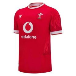 Koszulka domowa Pays de Galles 6 nations 2024/25. Białe koszulki sportowe męskie Macron, xl, bez wzorów, z jersey, bez kołnierzyka, bez ramiączek, na fitness i siłownię. Za 420.50 zł.