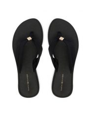 Tommy Hilfiger Japonki Scandi Soft Summer Sandal FW0FW09421 Czarny. Czarne klapki damskie Tommy Hilfiger, bez wzorów, z materiału, bez obcasa. Za 189.99 zł.