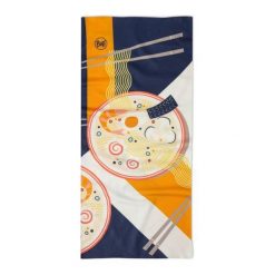 Bandana BUFF ORIGINAL ECOSTRETCH IVEN MIDNIGHT NAVY. Niebieskie szaliki i chusty damskie Buff, bez wzorów. Za 99.90 zł.