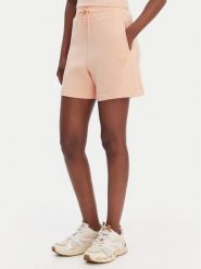 Guess Szorty sportowe V2YD10 K7UW2 Pomarańczowy Regular Fit. Brązowe szorty sportowe damskie Guess, xs, z aplikacjami, z wiskozy, sportowe. Za 259.99 zł.