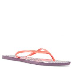 Japonki Havaianas. Fioletowe klapki damskie Havaianas, bez wzorów, bez obcasa. Za 59.99 zł.