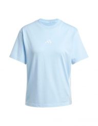 Koszulka damska adidas Essentials 3-Stripes. Niebieskie koszulki sportowe damskie Adidas, xs, bez wzorów, z materiału, bez kołnierzyka, bez ramiączek. Za 141.05 zł.