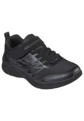 Buty sportowe Sneakersy chłopięce, Microspec Texlor. Czarne trampki i tenisówki chłopięce Skechers, bez wzorów, z materiału, sportowe, przed kostkę, bez zapięcia. Za 228.00 zł.