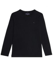 Tommy Hilfiger Bluzka KB0KB04141 Czarny Long Sleeve. Czarne t-shirty dla chłopców Tommy Hilfiger, bez wzorów, z bawełny, bez ramiączek. Za 89.99 zł.