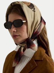 Polo Ralph Lauren Apaszka 455P04665001 Beżowy. Brązowe czapki i kapelusze damskie Polo Ralph Lauren, bez wzorów, z wełny. Za 529.99 zł.