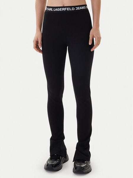 Karl Lagerfeld Jeans Legginsy B1W10091 Czarny Regular Fit. Czarne jeansy damskie Karl Lagerfeld Jeans, m, bez wzorów, z jeansu. Za 287.99 zł.