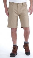 Carhartt Spodenki Carhartt Rugged Stretch Canvas Short DARK KHAKI. Brązowe szorty męskie Carhartt, m, bez wzorów. Za 239.19 zł.