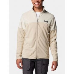 Bluza Polarowa Męska Columbia Basin Trail III. Brązowe bluzy męskie Columbia, na zimę, m, bez wzorów, z polaru, bez kaptura. Za 253.35 zł.