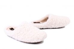 MANITU 320290-81 offwhite, kapcie damskie. Brązowe kapcie damskie Manitu, bez wzorów. Za 157.92 zł.