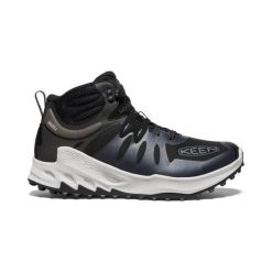 Keen Buty turystyczne męskie ZIONIC MID WP BLACK/STEEL GREY r.41. Czarne trekkingi męskie Keen, trekkingowe. Za 419.89 zł.