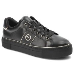 Czarne Senakersy Tamaris Buty Ze Skóry Naturalnej. Czarne półbuty damskie Tamaris, bez wzorów, ze skóry, eleganckie, bez obcasa, bez zapięcia. Za 249.00 zł.