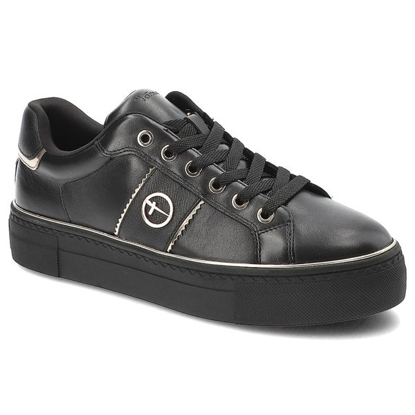 Czarne Senakersy Tamaris Buty Ze Skóry Naturalnej. Czarne półbuty damskie Tamaris, bez wzorów, ze skóry, eleganckie, bez obcasa, bez zapięcia. Za 249.00 zł.