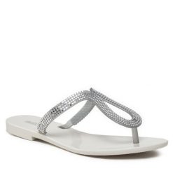 Japonki Melissa. Białe klapki damskie Melissa, bez wzorów, bez obcasa. Za 279.99 zł.