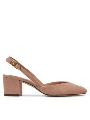 Tommy Hilfiger Sandały FW0FW08660 Różowy. Czerwone sandały damskie Tommy Hilfiger, bez wzorów, ze skóry, bez obcasa, na słupku, bez zapięcia. Za 369.99 zł.