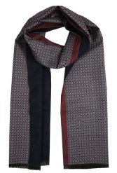 Elegancki Szalik Bawełniany - Alties - Wzór Mozaikowy. Szaliki męskie Alties, na zimę, bez wzorów, z bawełny. Za 99.00 zł.
