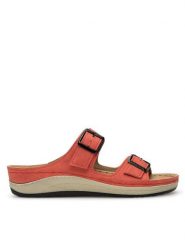Inblu Klapki PF030100 Czerwony. Czerwone klapki damskie Inblu, bez wzorów, z syntetyku, bez obcasa. Za 129.99 zł.