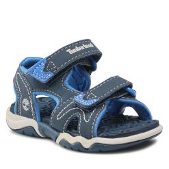 Sandały Timberland. Niebieskie sandały chłopięce Timberland, bez zapięcia. Za 229.99 zł.