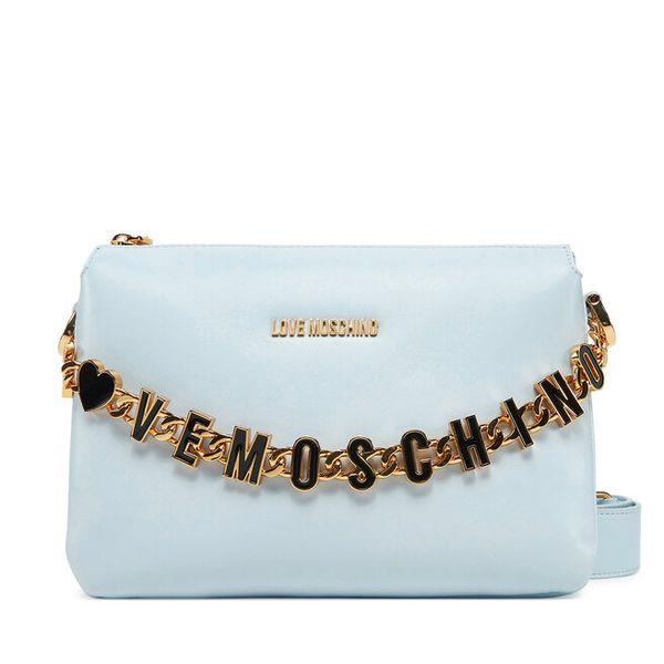 Torebka LOVE MOSCHINO. Niebieskie torebki do ręki damskie Love Moschino, bez wzorów, klasyczne, bez dodatków. Za 659.99 zł.