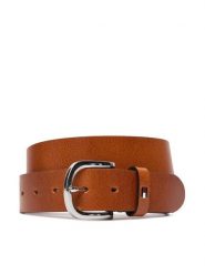Tommy Hilfiger Pasek New Danny Belt WW0WW11590 Brązowy. Brązowe paski damskie Tommy Hilfiger, bez wzorów, ze skóry. Za 148.99 zł.