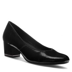 Czółenka Lasocki. Czarne czółenka damskie Lasocki, bez wzorów, bez obcasa, bez zapięcia. Za 159.99 zł.