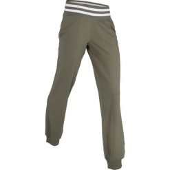 Spodnie sportowe, długie, Level 1 bonprix ciemnooliwkowy. Spodnie dresowe damskie marki bonprix. Za 37.99 zł.