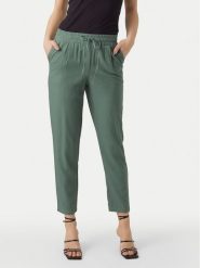 Vero Moda Spodnie materiałowe Jesmilo 10279691 Zielony Regular Fit. Zielone spodnie materiałowe damskie Vero Moda, xl, bez wzorów, ze lnu. Za 79.99 zł.