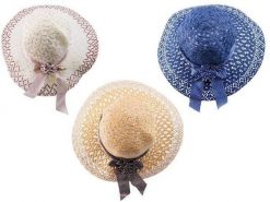 Tadar kapelusz damski wstążka i kwiat. Czapki i kapelusze damskie Tadar, bez wzorów. Za 21.88 zł.