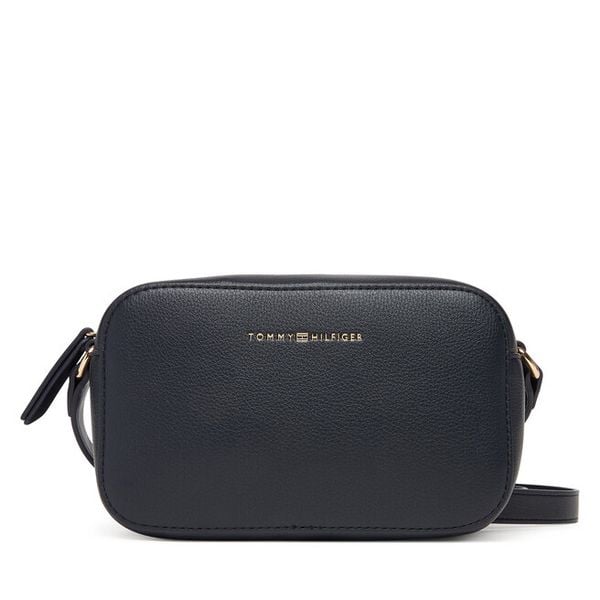 Torebka Tommy Hilfiger. Niebieskie listonoszki damskie Tommy Hilfiger, bez wzorów, bez dodatków. Za 261.99 zł.
